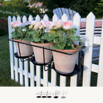 Balcony flowerpot holder, electro galvanized