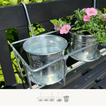 Balcony flowerpot holder, galvanised